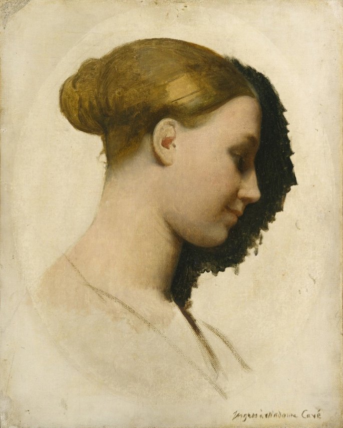 Portrett av fru Edmond Cavé av Jean Auguste Dominique Ingres