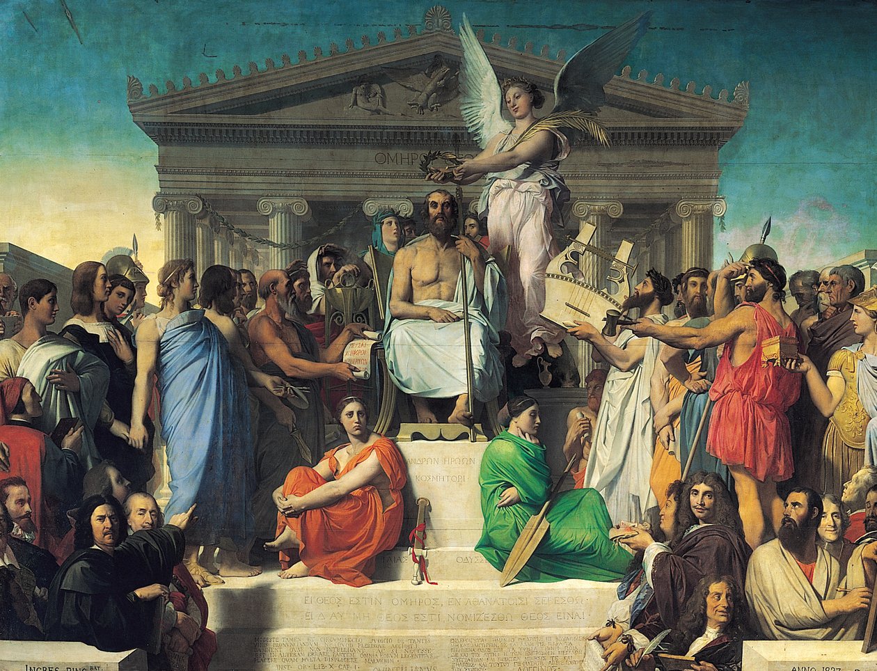 Apoteose Homers av Jean Auguste Dominique Ingres