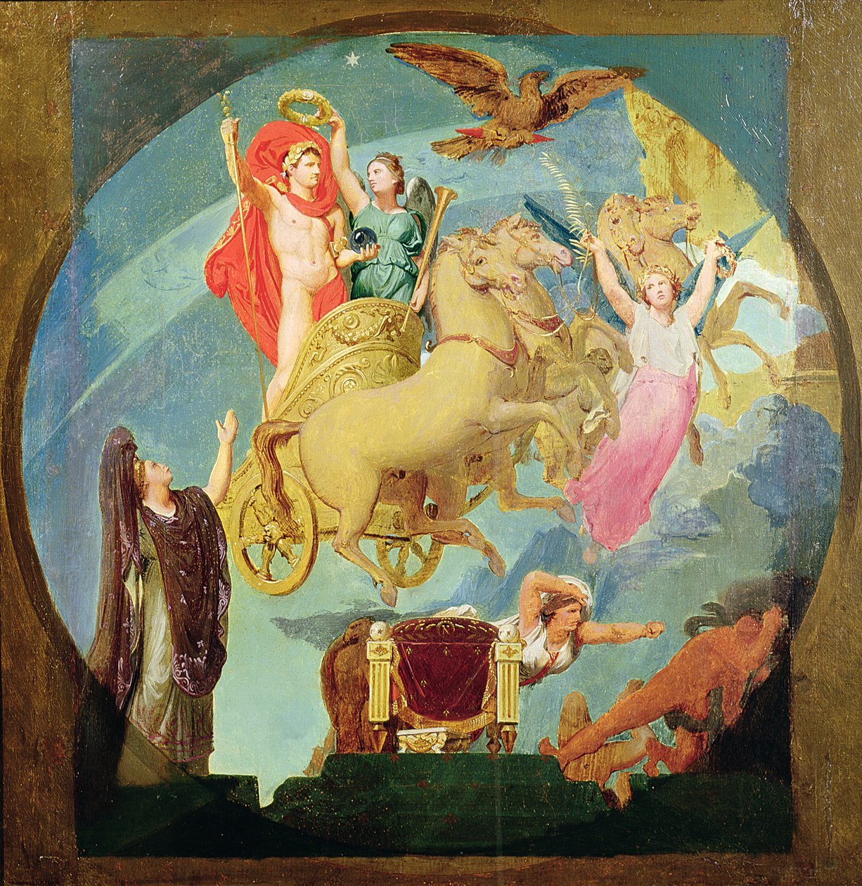 Apotheosis of Napoleon I (1769-1821) 1853 (se 429032 for detaljer) av Jean Auguste Dominique Ingres