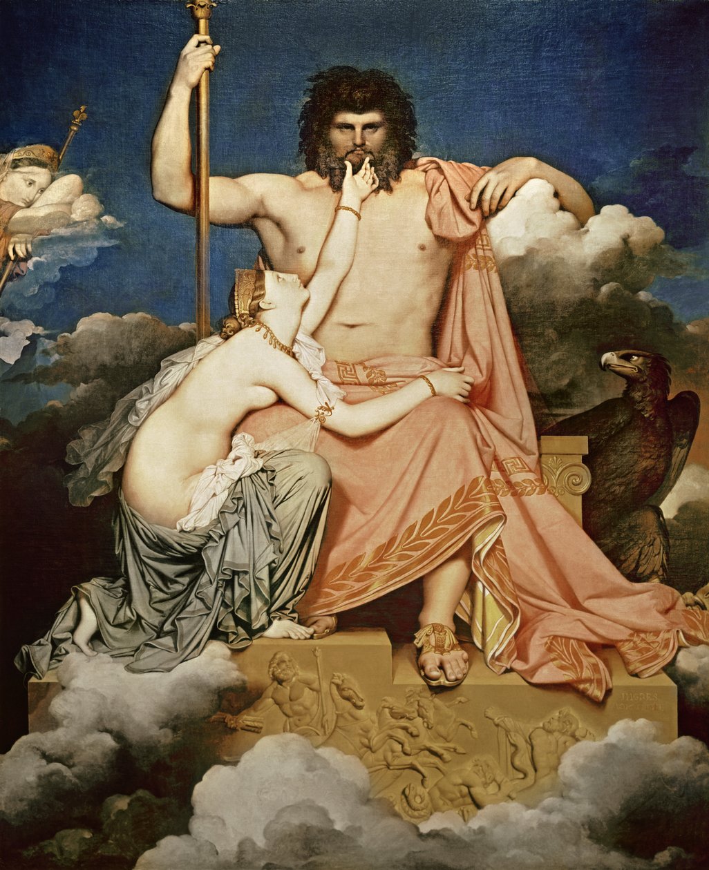 Jupiter og Thetis, 1811 av Jean Auguste Dominique Ingres
