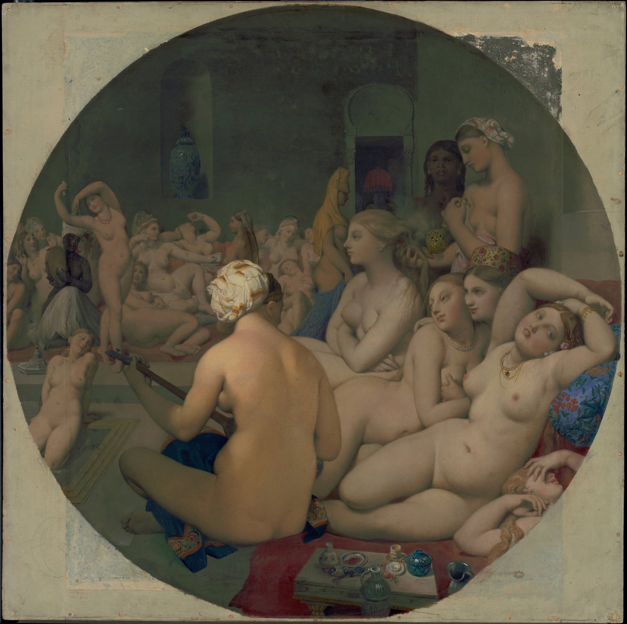 tyrkisk bad av Jean Auguste Dominique Ingres