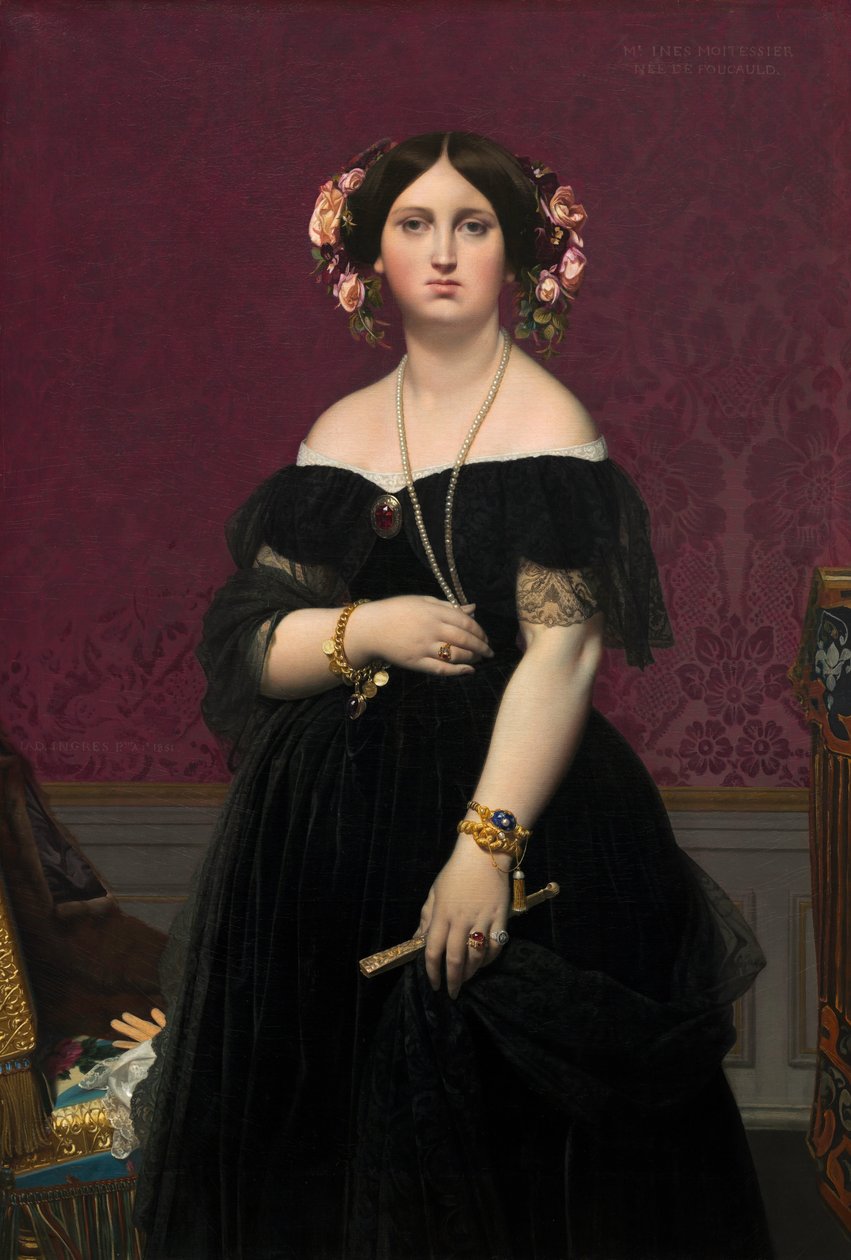 Madame Moitessier av Jean Auguste Dominique Ingres