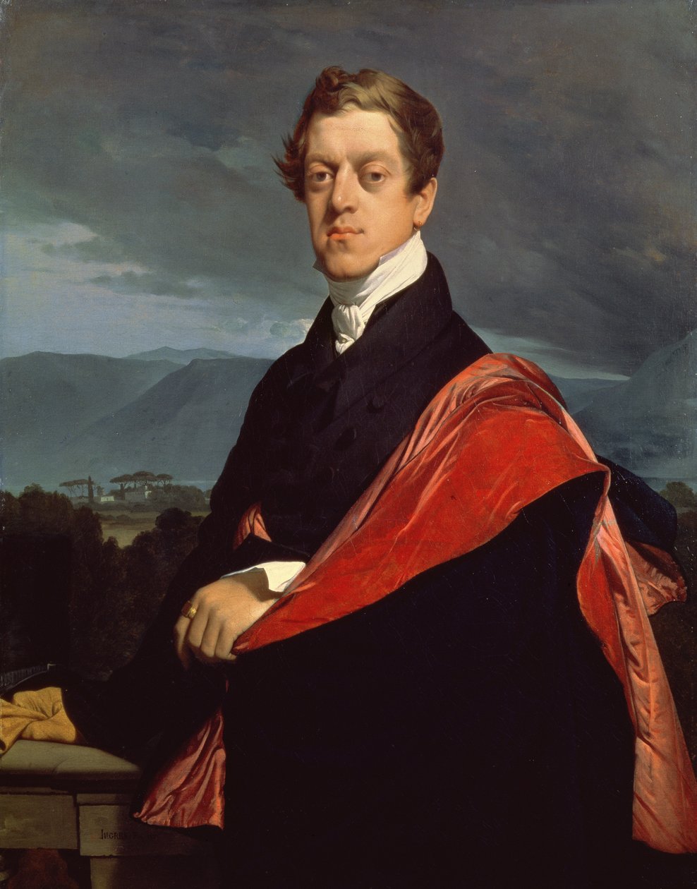Portrett av Nikolai Dmitrievich (1792-1849) grev Guriev, 1821 av Jean Auguste Dominique Ingres