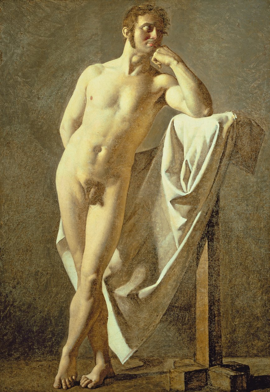 Studie av en mann, ca. 1801 av Jean Auguste Dominique Ingres