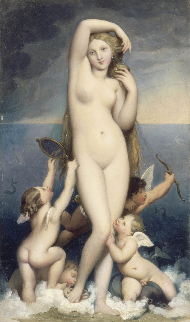 Venus Anadyomene av Jean Auguste Dominique Ingres
