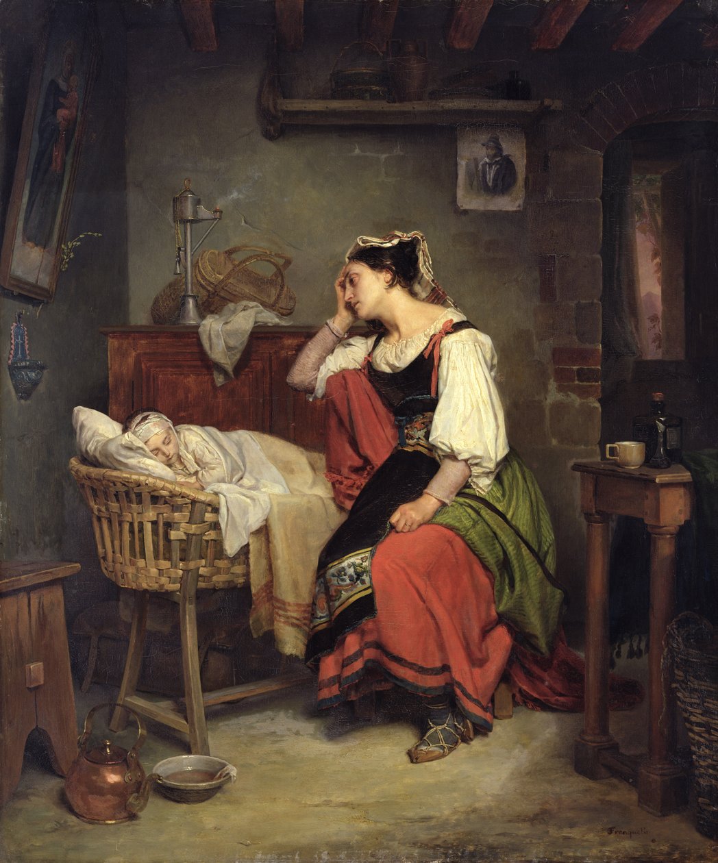 Det syke barnet av Jean Augustin Franquelin