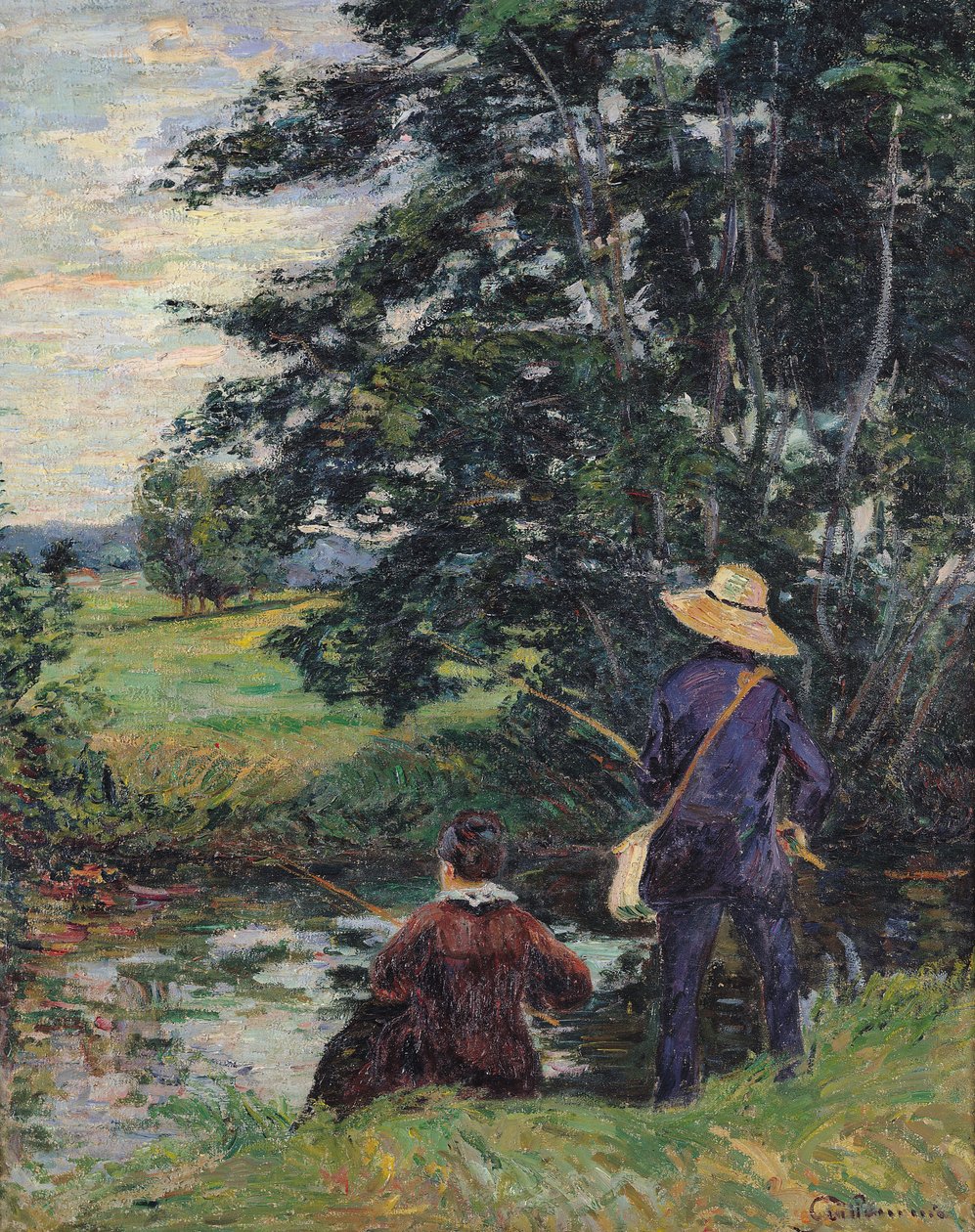Anglerne, ca. 1885 av Jean Baptiste Armand Guillaumin