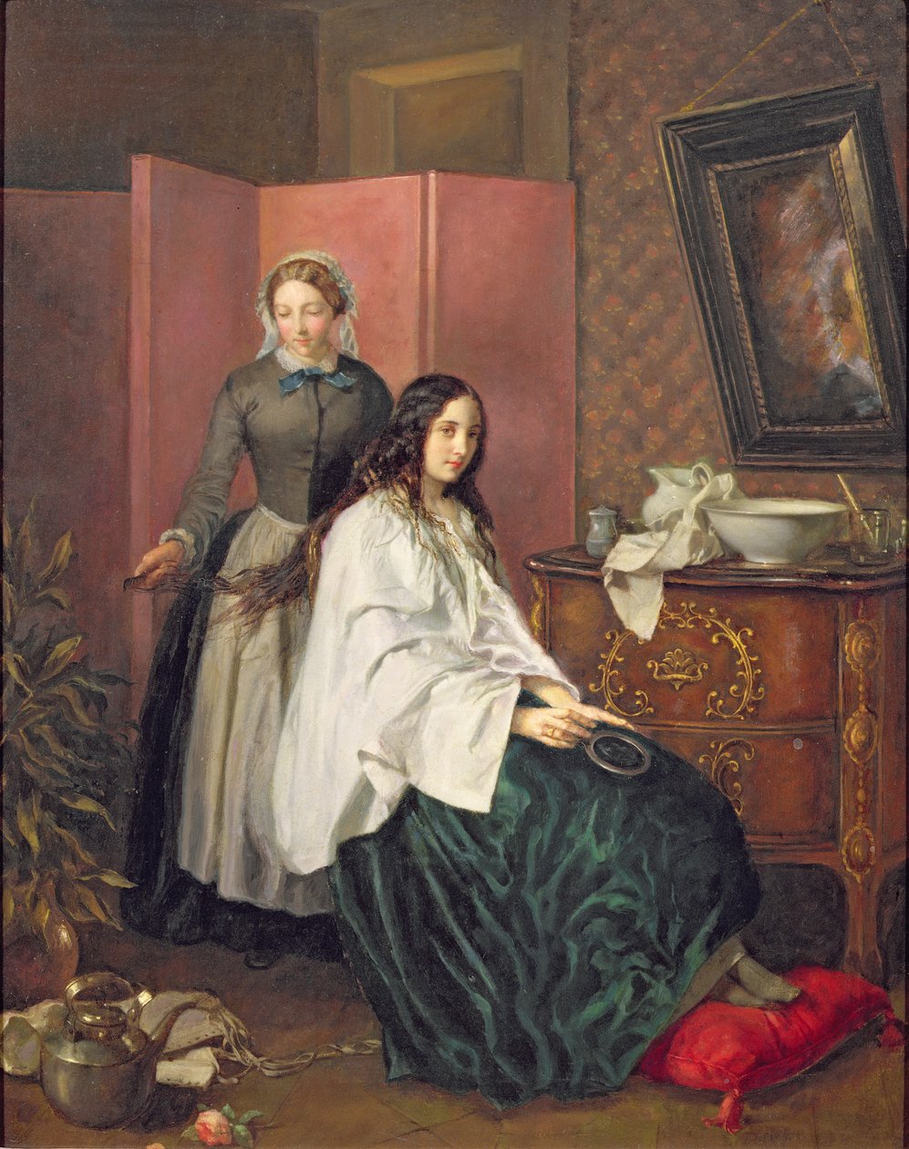 Combing My Lady's Tresses av Jean Baptiste Beranger