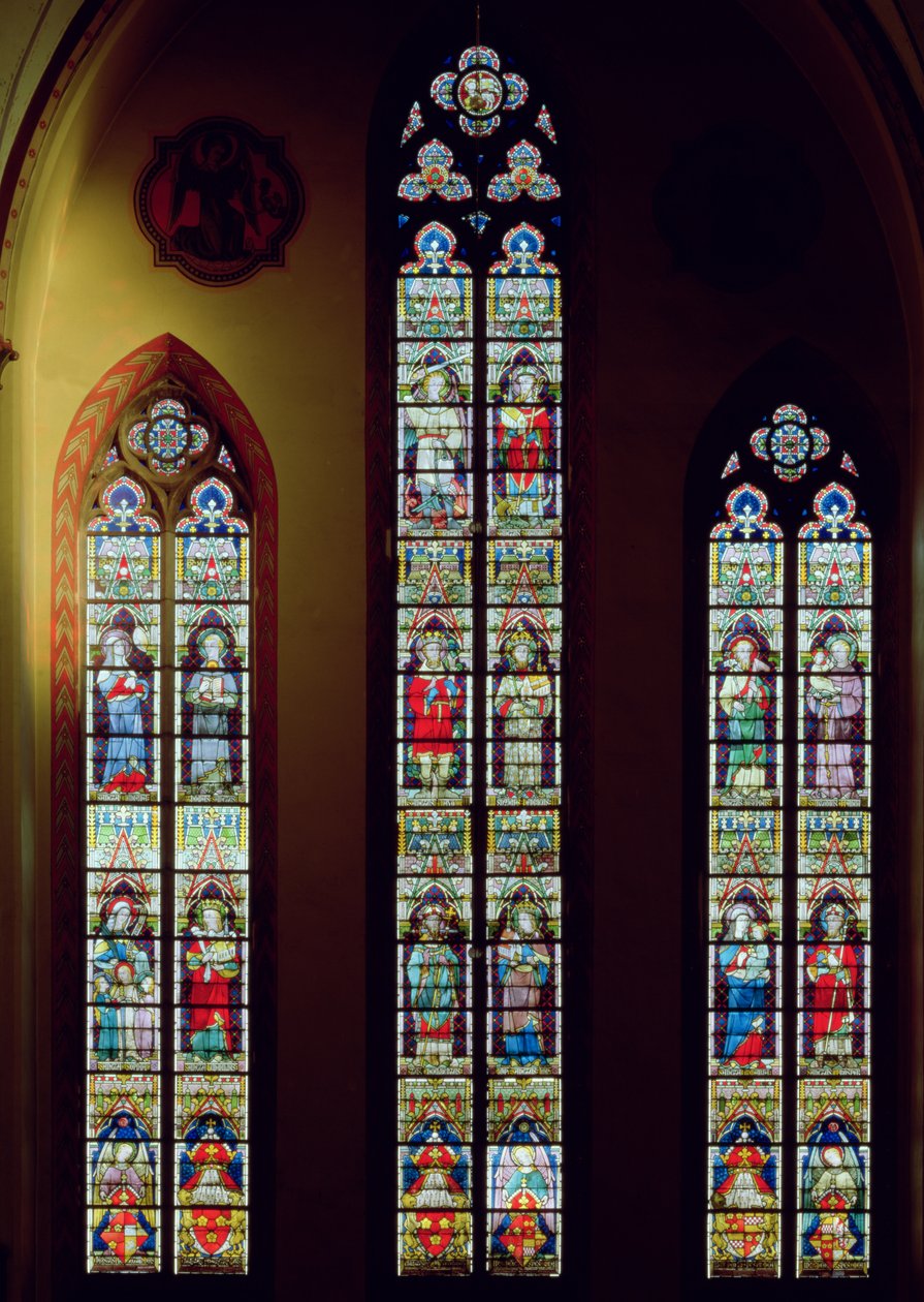 Lansettvinduer, 1873 (farget glass) av Jean Baptiste Bethune