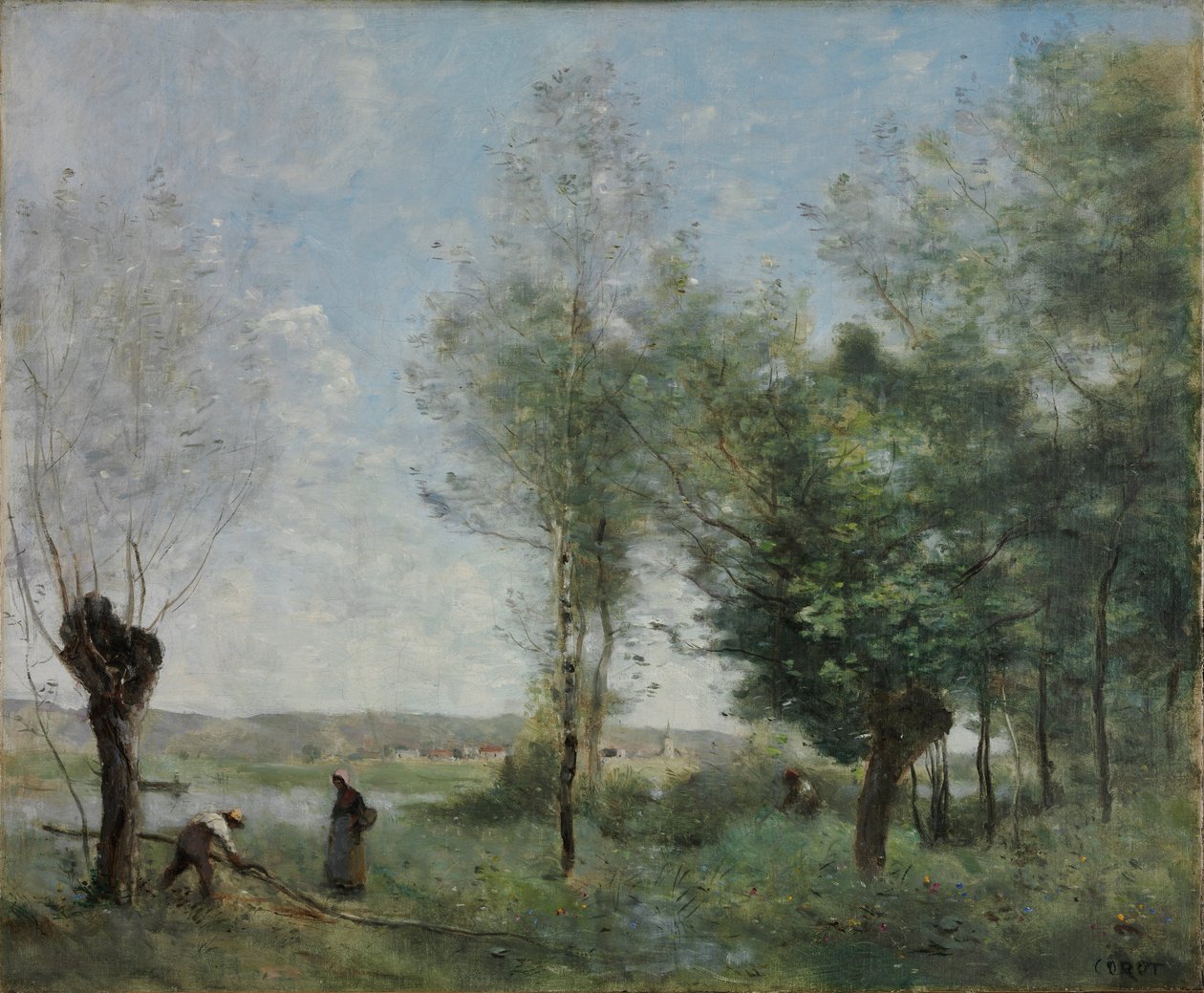 Suvenir fra Coubron av Jean Baptiste Camille Corot