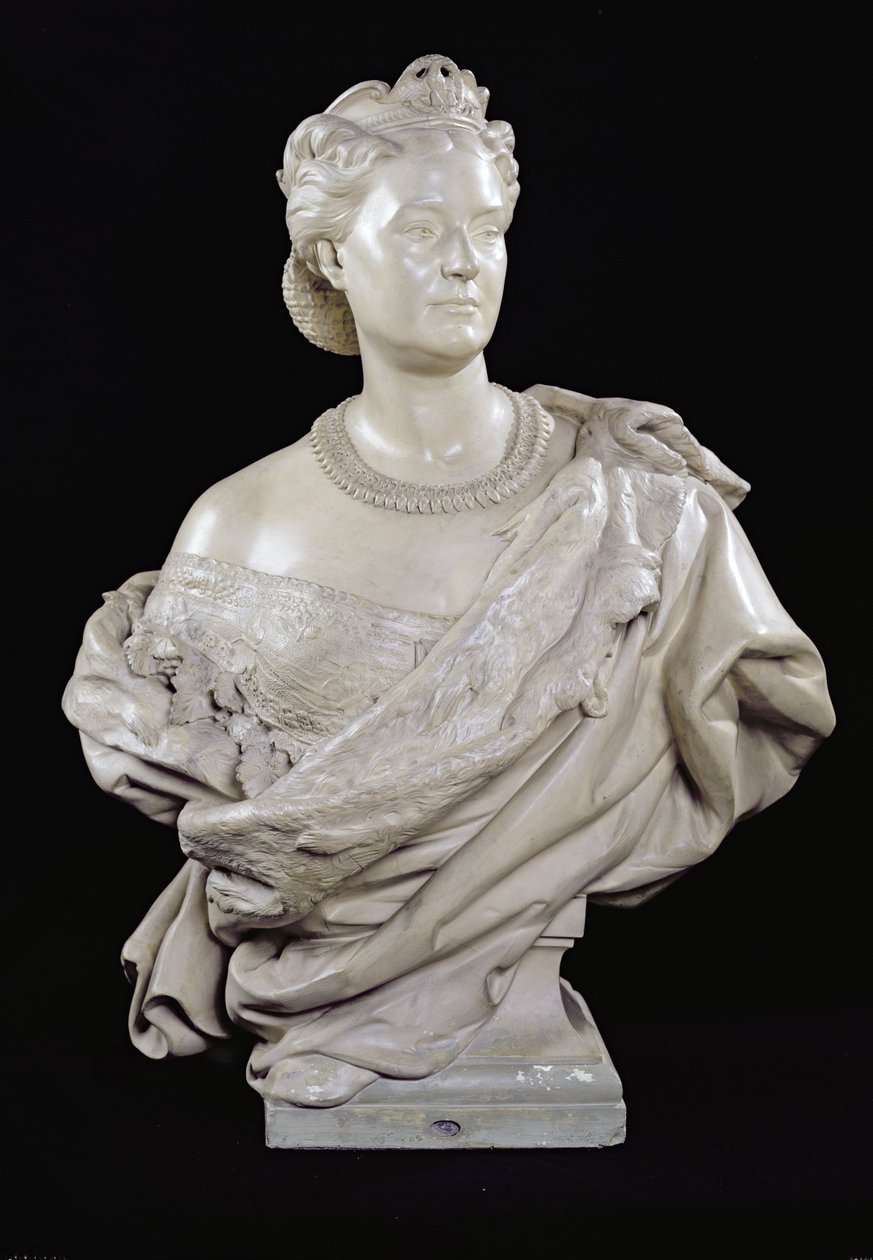 Byste av prinsesse Mathilde (1820-1904) ca. 1862-63 (gips) av Jean Baptiste Carpeaux