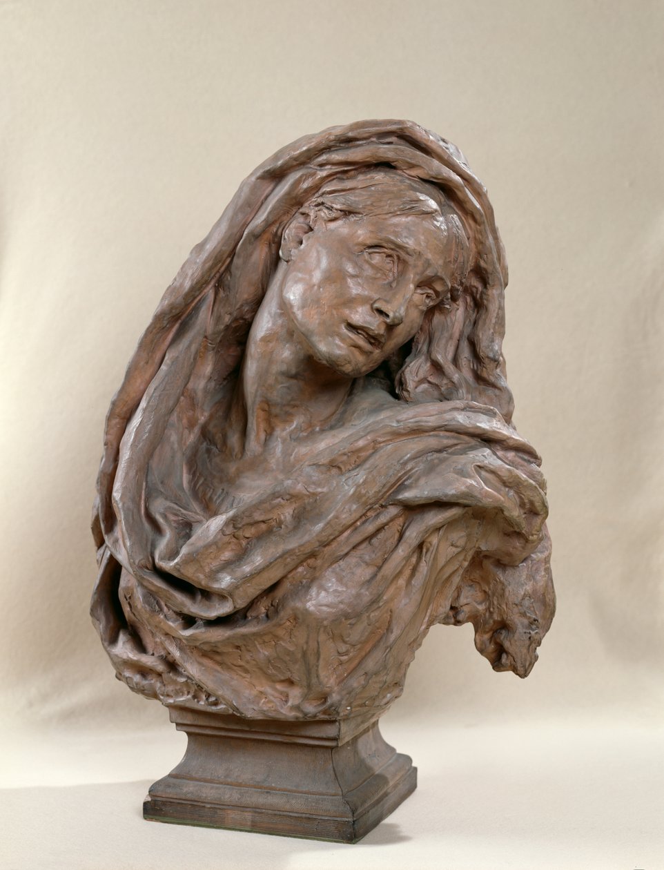 Mater Dolorosa, 1869-70 (terrakotta) av Jean Baptiste Carpeaux