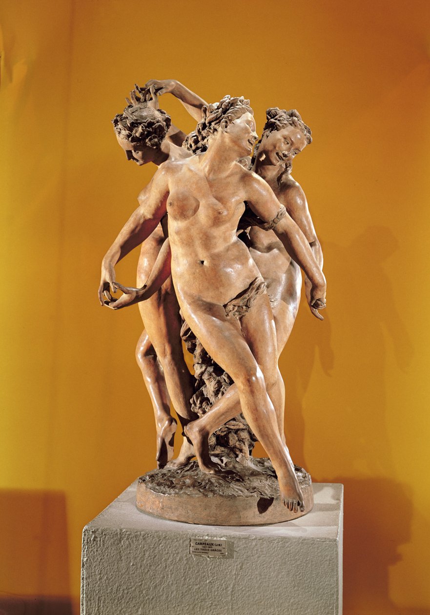 Three Graces (terrakotta) av Jean Baptiste Carpeaux