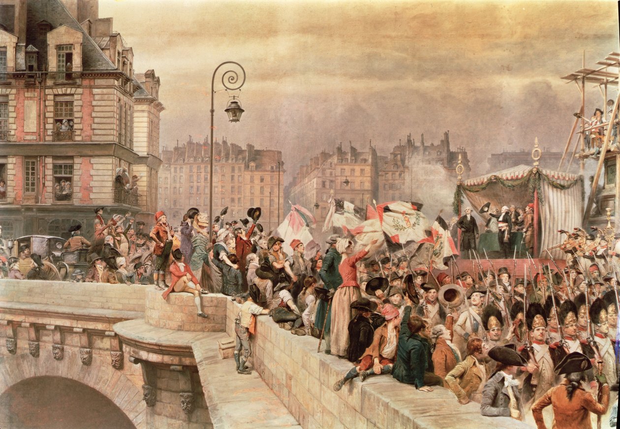 De frivilliges avgang 1792 (wc på papir 1907) av Jean Baptiste Edouard Detaille
