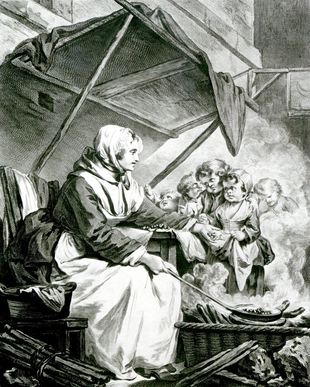 Forhandling om kastanjer av Jean Baptiste Greuze
