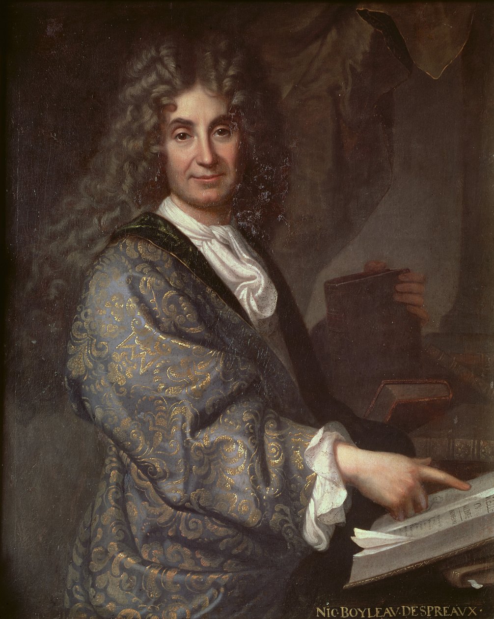 Nicolas Boileau (1636-1711) av Jean Baptiste Santerre