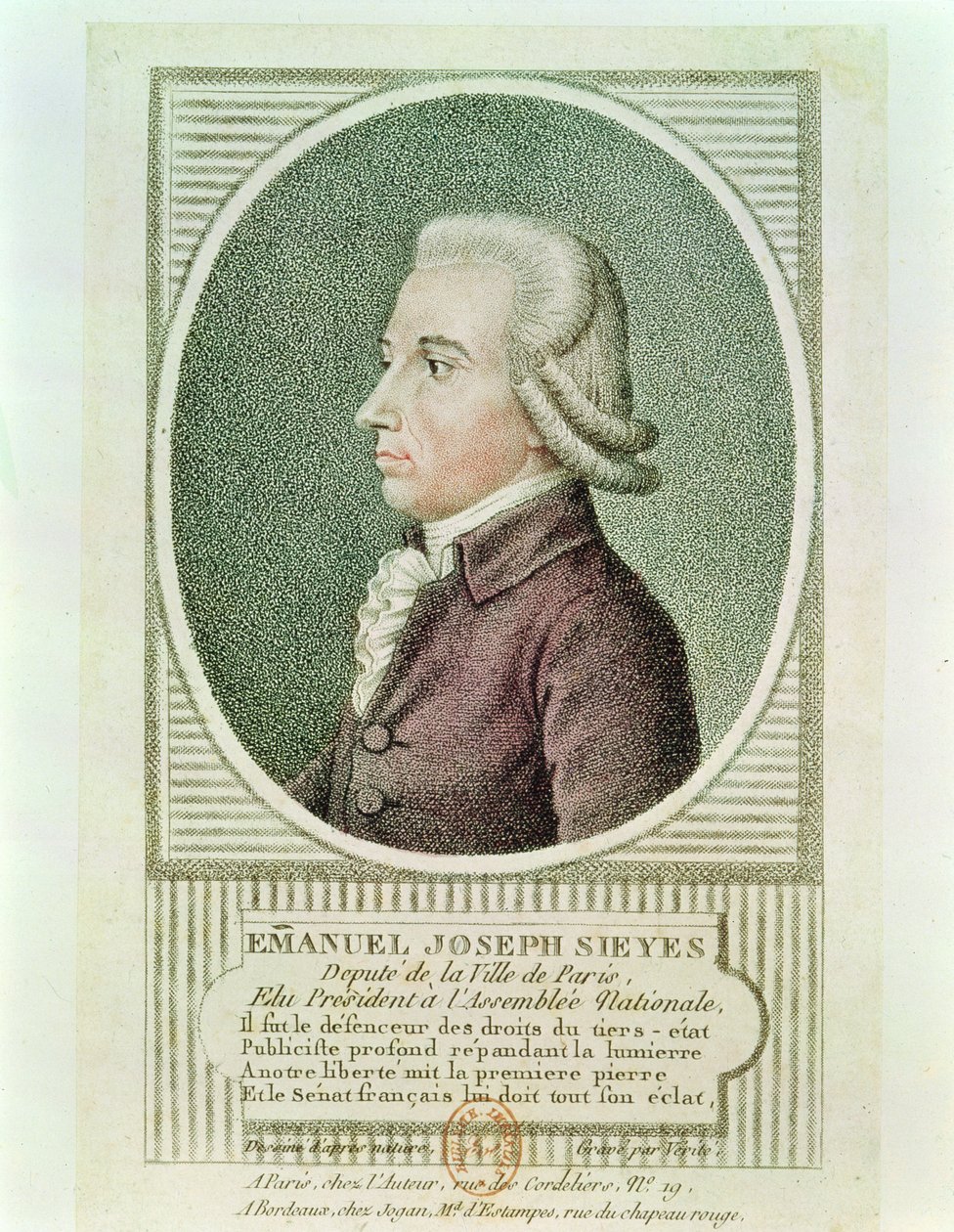 Emmanuel Joseph Sieyes (1748–1836) av Jean Baptiste Verite