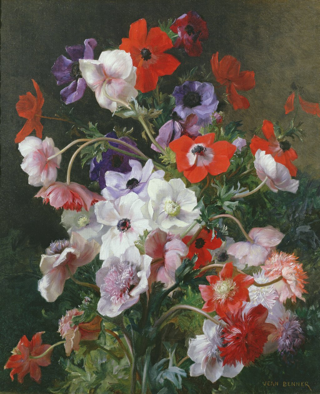 Stilleben av blomster av Jean Benner