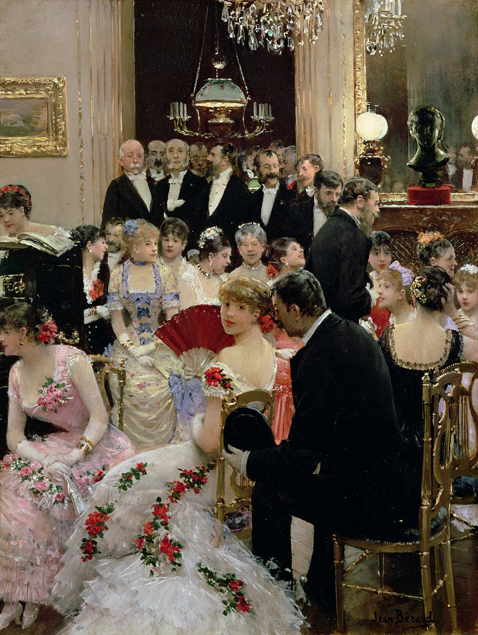 The Soiree, ca. 1880 av Jean Beraud