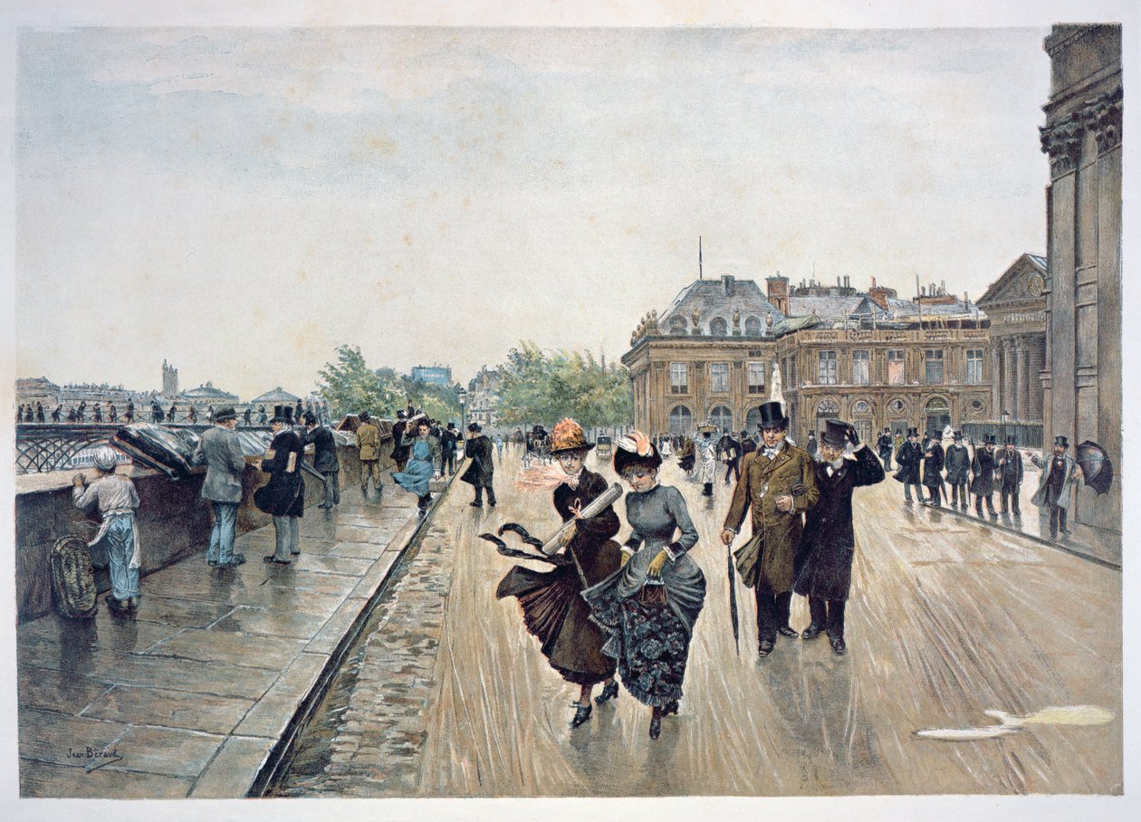 En kuling av vind, ca. 1889 av Jean Beraud