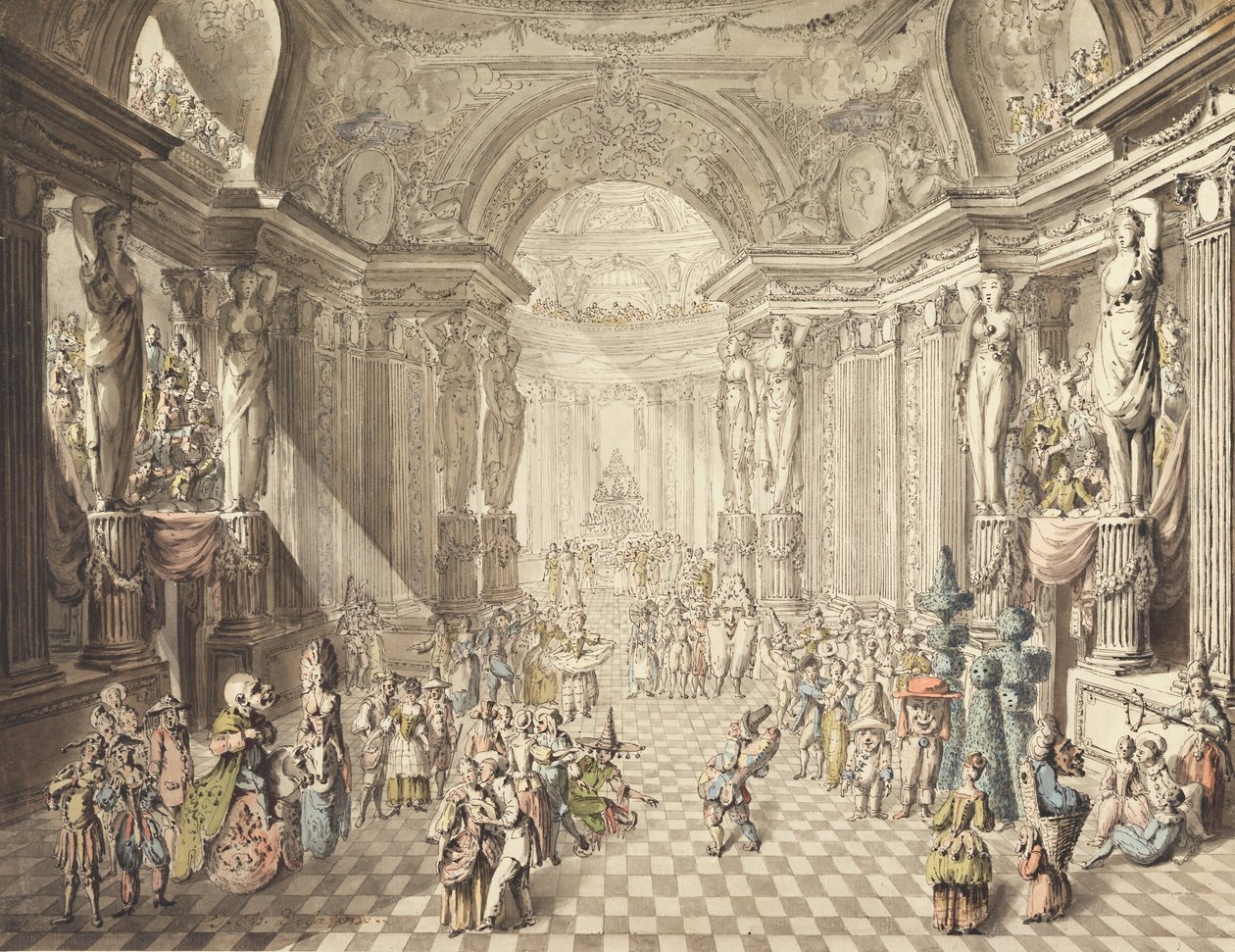 En maskerade av Charles de la Fosse