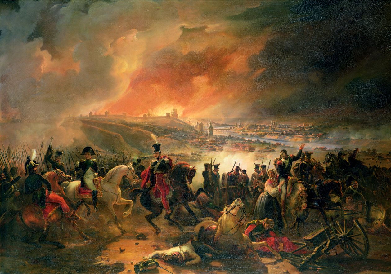 Slaget ved Smolensk, 17. august 1812, 1839 av Jean Charles Langlois