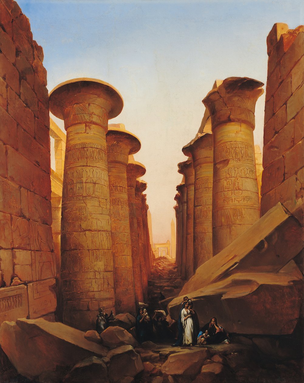 Amuns store tempel i Karnak av Jean Charles Langlois