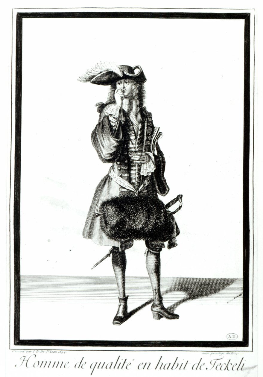 En adelsmann i Teckeli-kjole, 1694 av Jean Dieu de Saint Jean