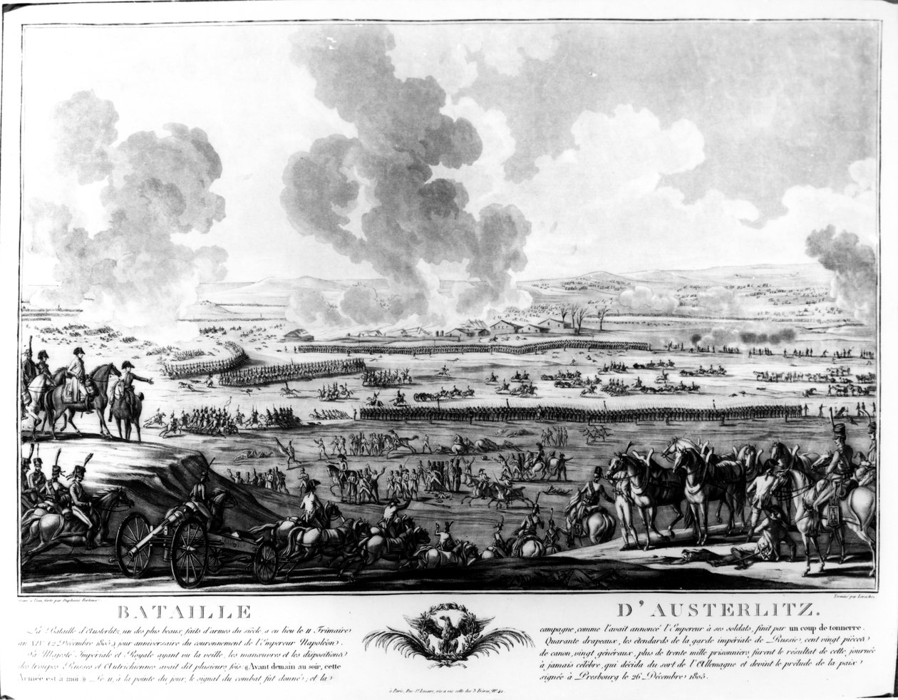 Slaget ved Austerlitz, 2. desember 1805 av Jean Duplessi Bertaux