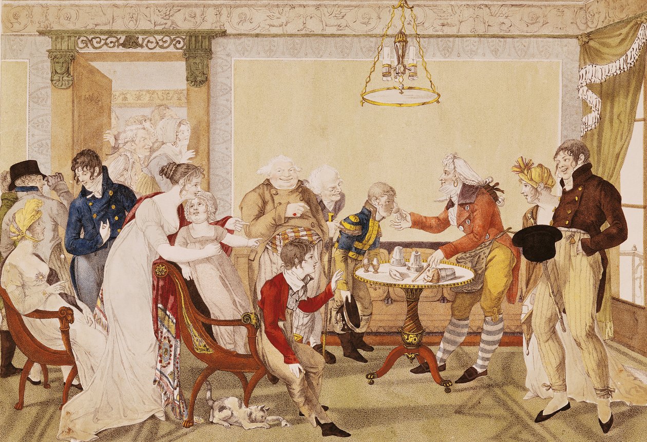 The Conjuror, gravert av Louis Charles Ruotte, ca. 1807 av Jean Francois Bosio