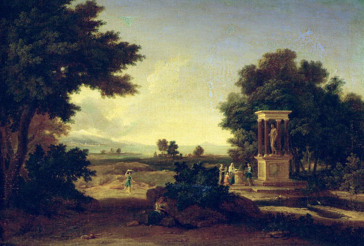 Idyllisk landskap av Jean Francois I Millet