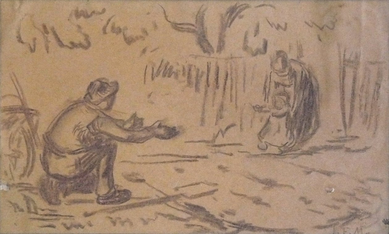 Forberedende studie for de første trinnene av Jean Francois Millet