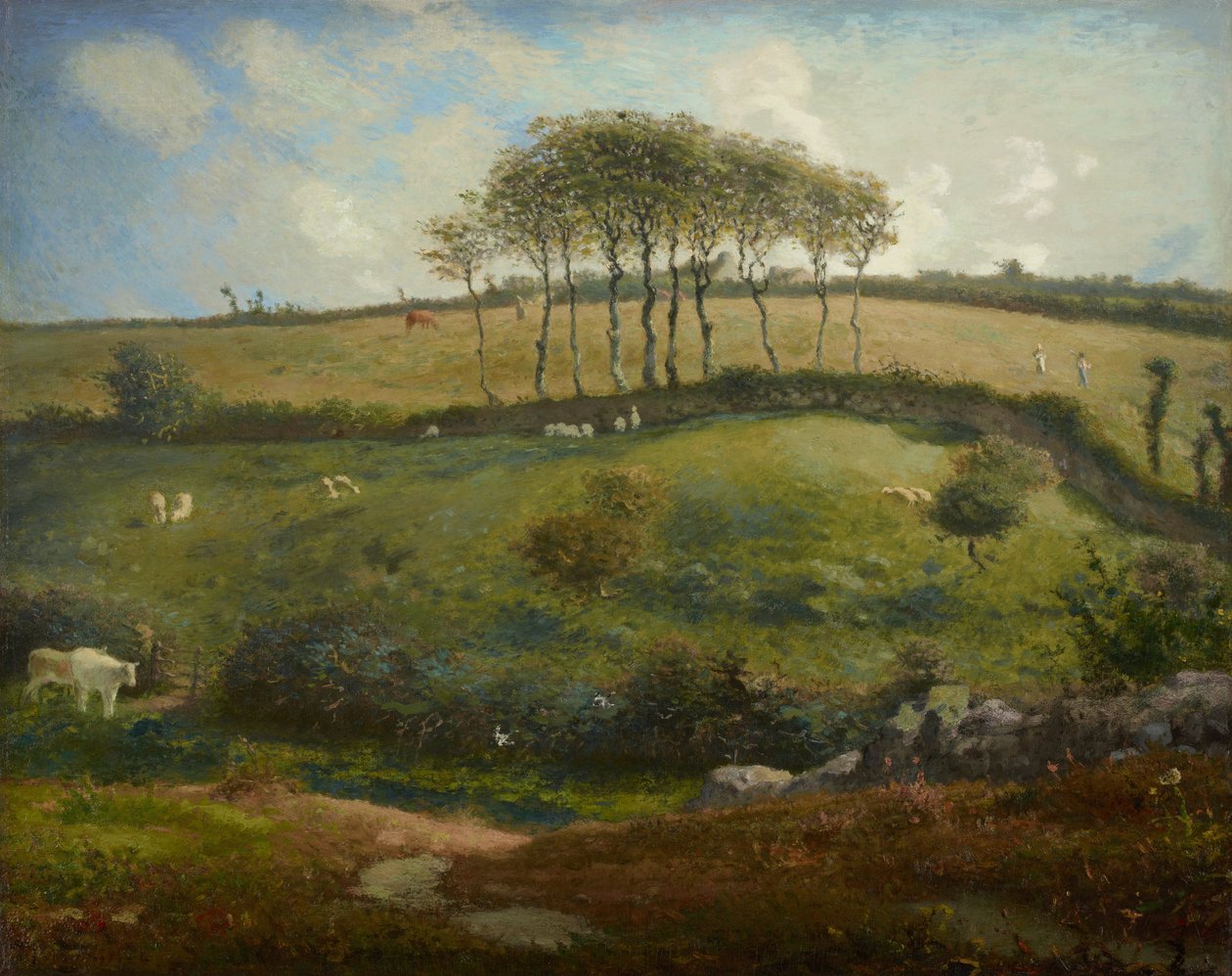 Beite nær Cherbourg (Normandie) av Jean Francois Millet