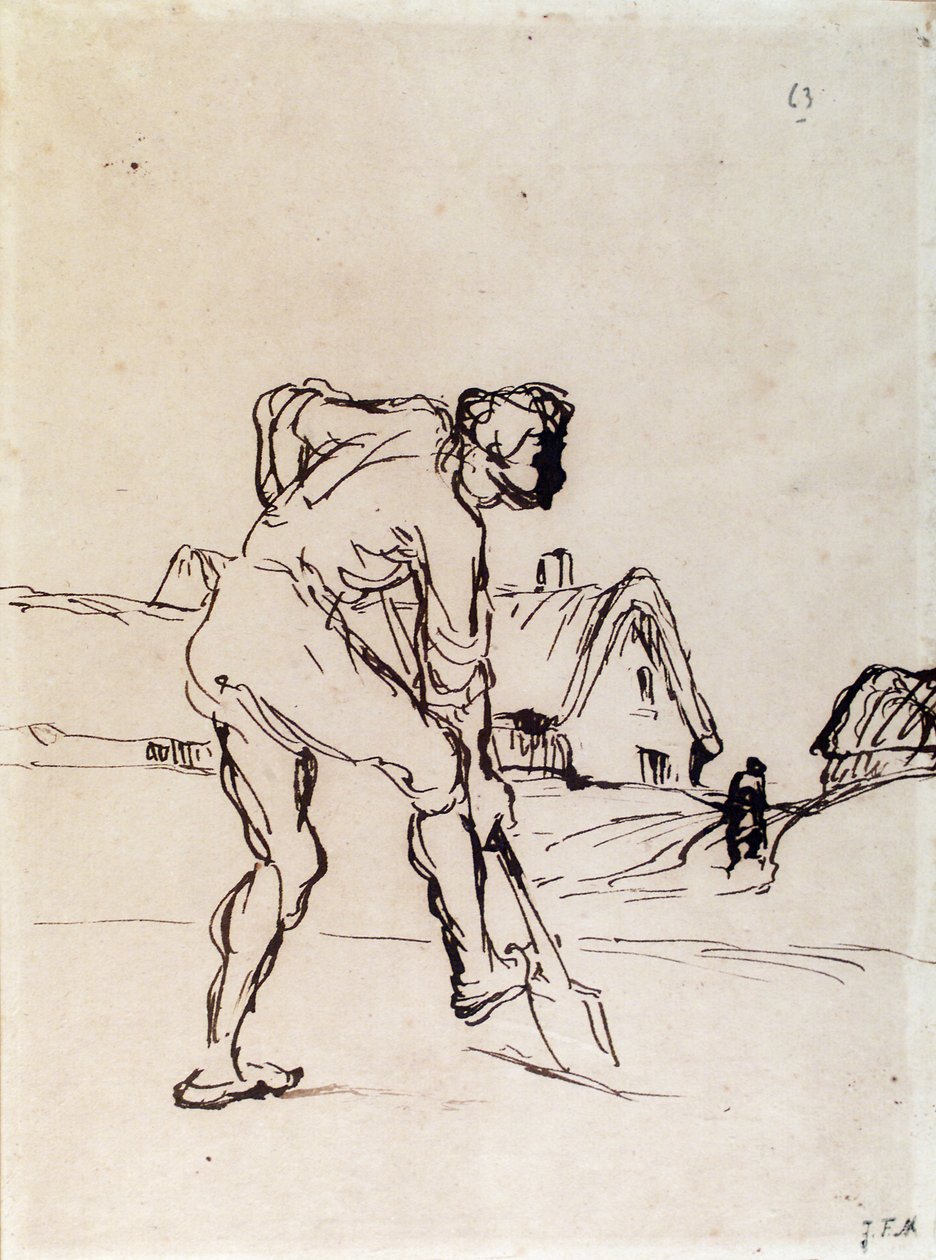 Bondegraving av Jean Francois Millet