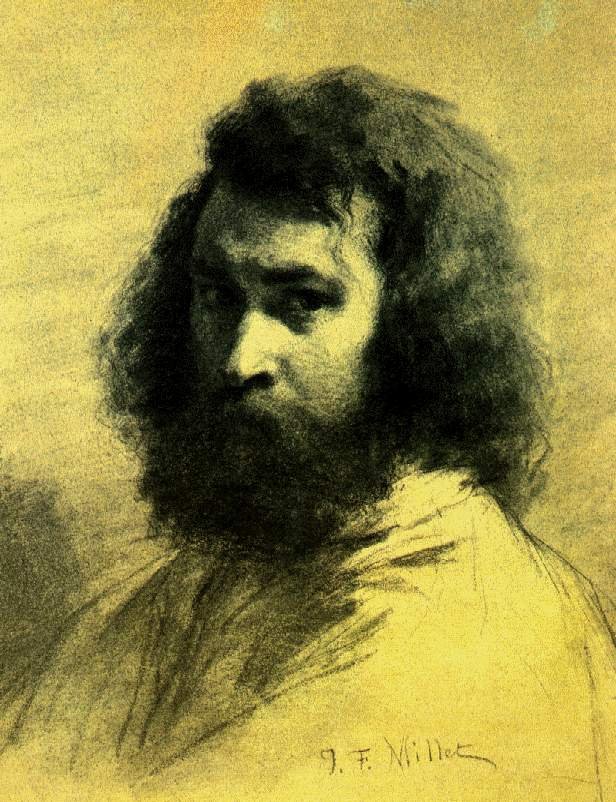 Selvportrett av Jean Francois Millet