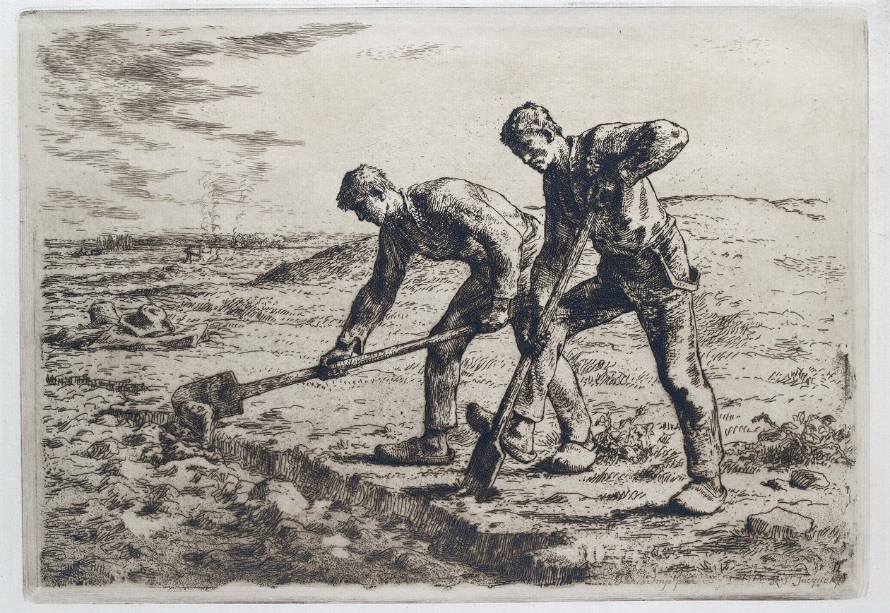 Diggers, 1855 - 1856 av Jean Francois Millet