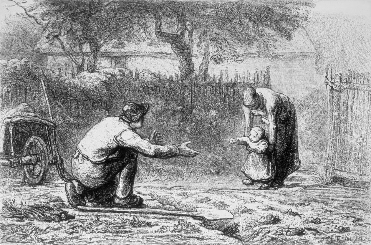 De første trinnene av Jean Francois Millet