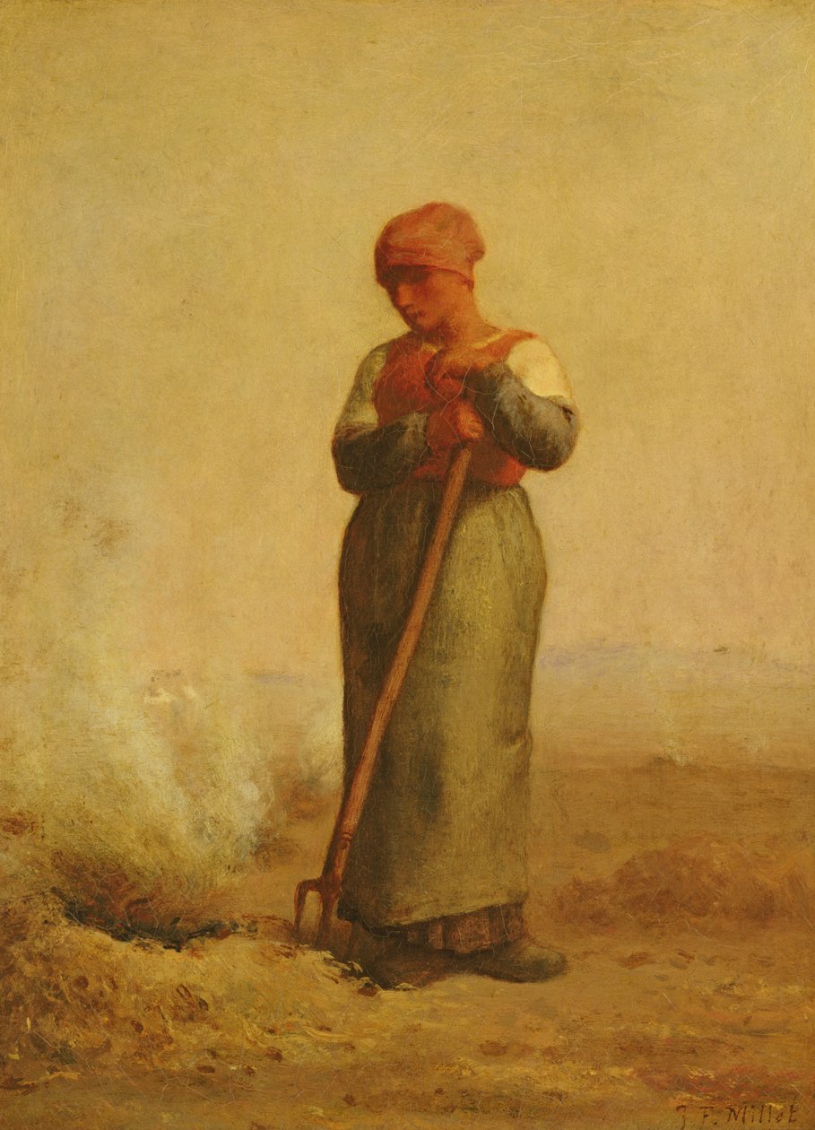 Stubbbrenneren av Jean Francois Millet