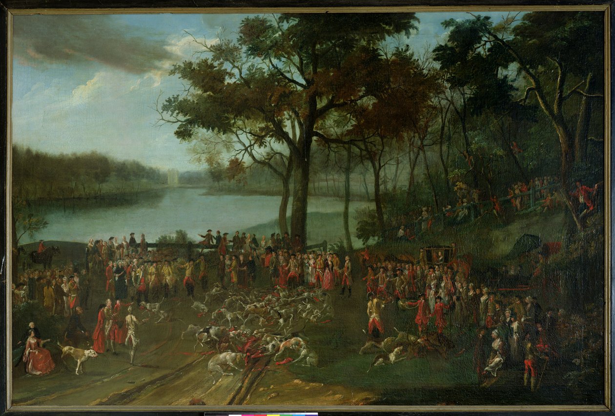 Steinbruddet ved Etangs de Commelles i 1771 av Jean Francois Perdrix
