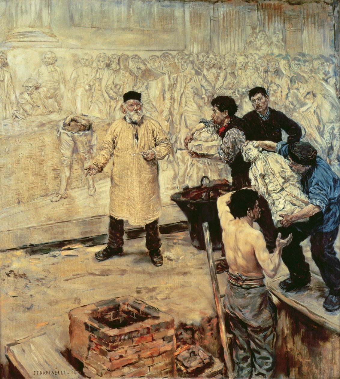 På støperiet, 1886 av Jean Francois Raffaelli