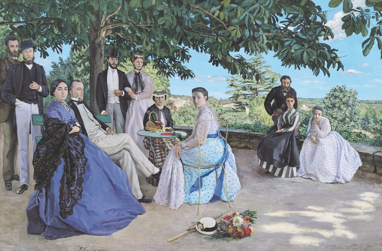 Familiegjenforening, 1867 av Jean Frederic Bazille