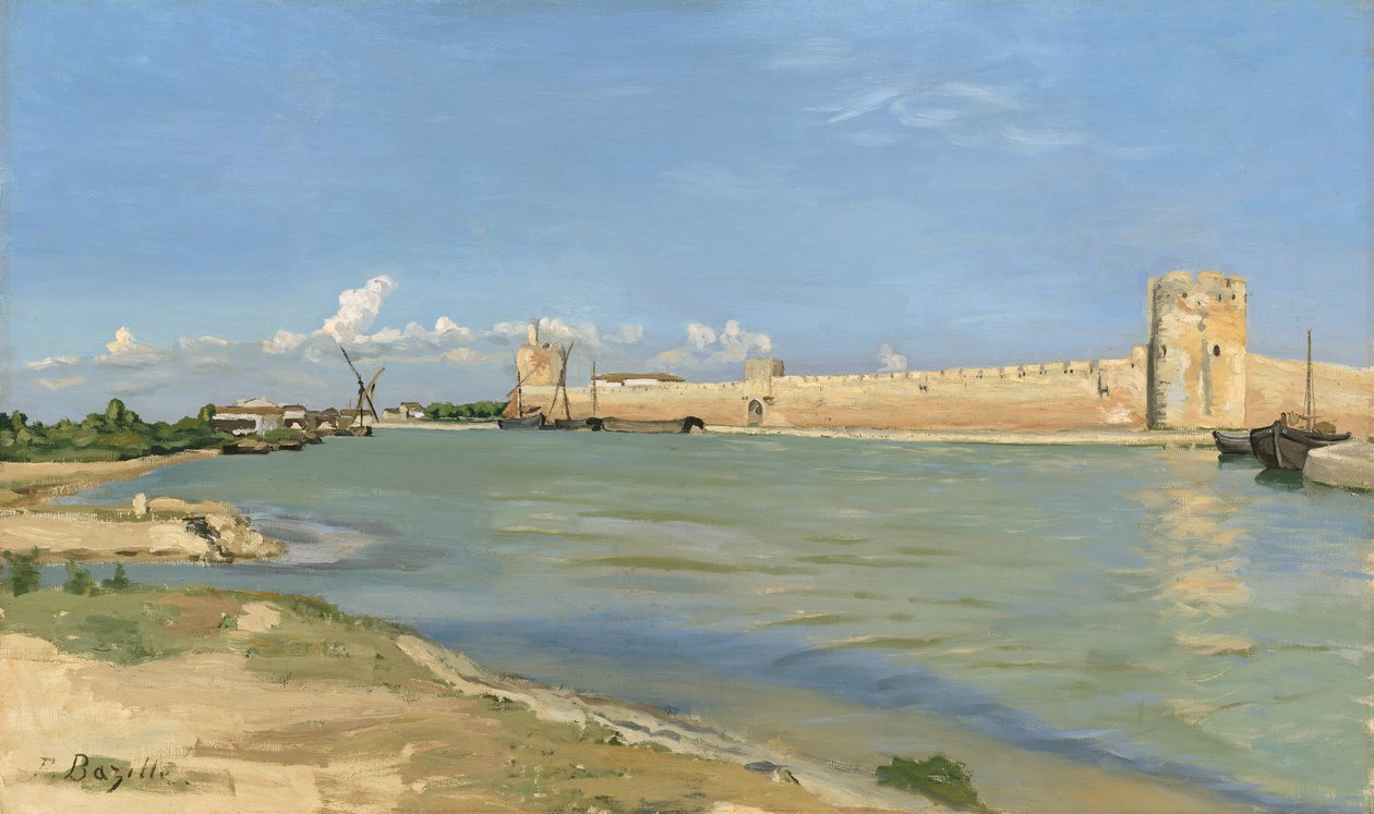 Voldene ved Aigues-Mortes, 1867 av Jean Frederic Bazille