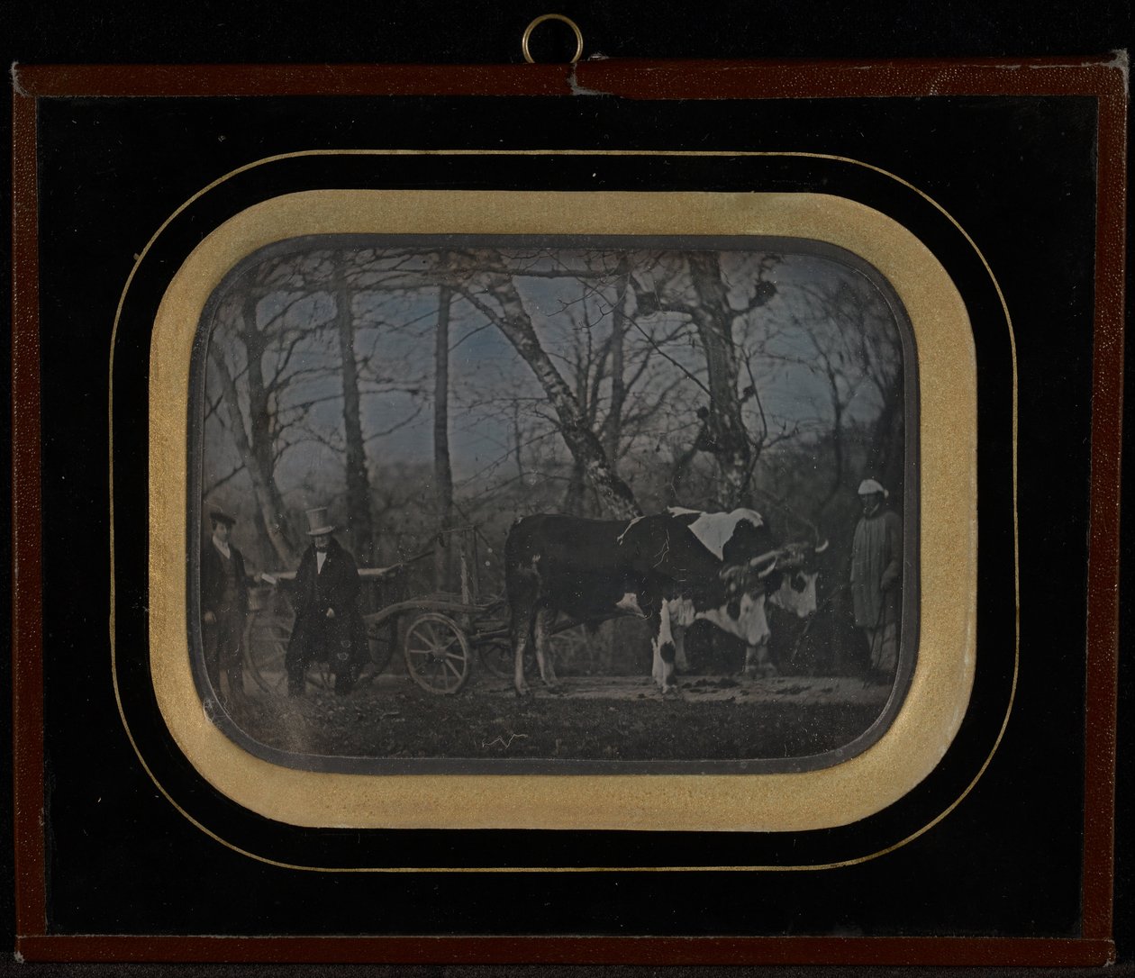 (Jean-Gabriel Eynard med to tjenere og en oksevogn) av Jean Gabriel Eynard
