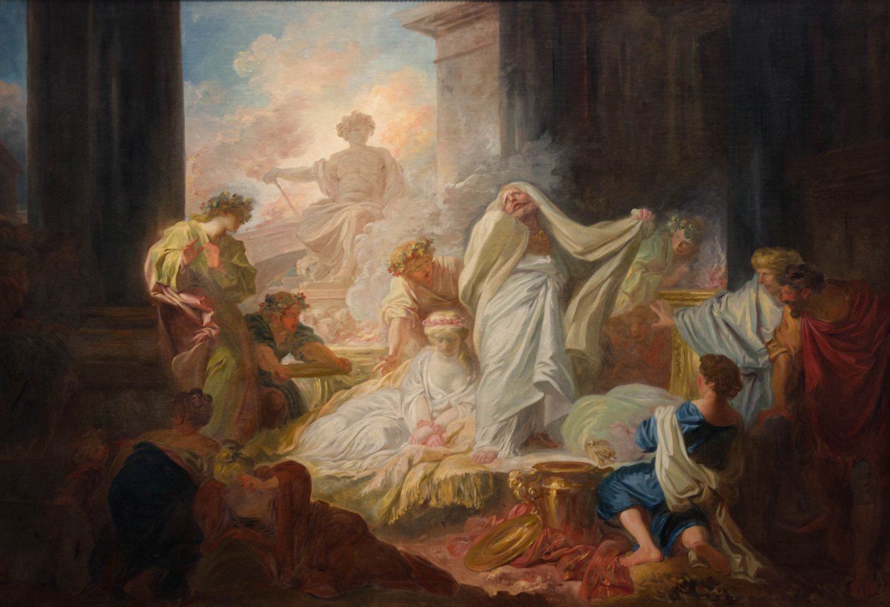 Coresus og Callirrhoé av Jean Honore Fragonard
