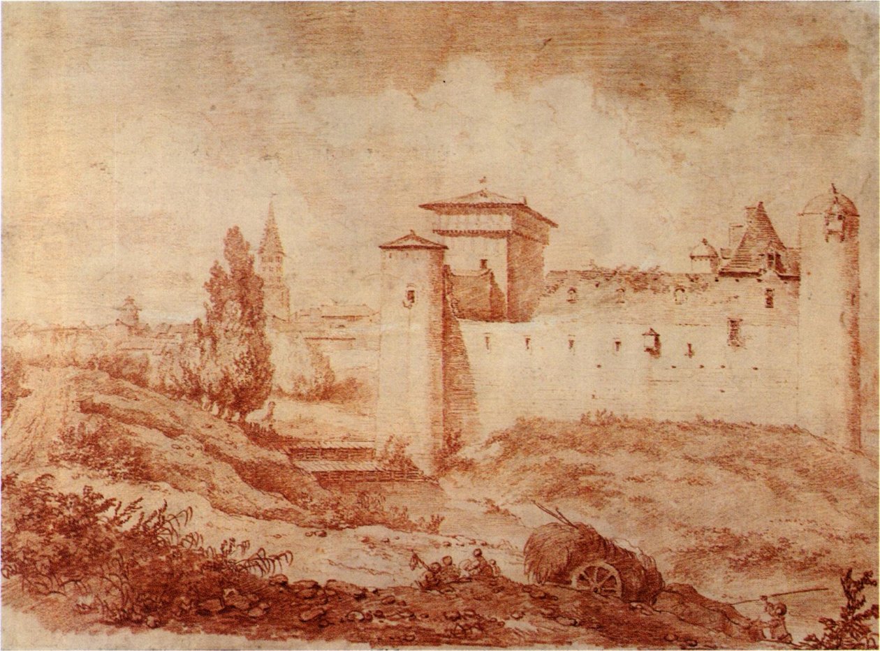 Nègrepelisse slott nær Montauban av Jean Honore Fragonard