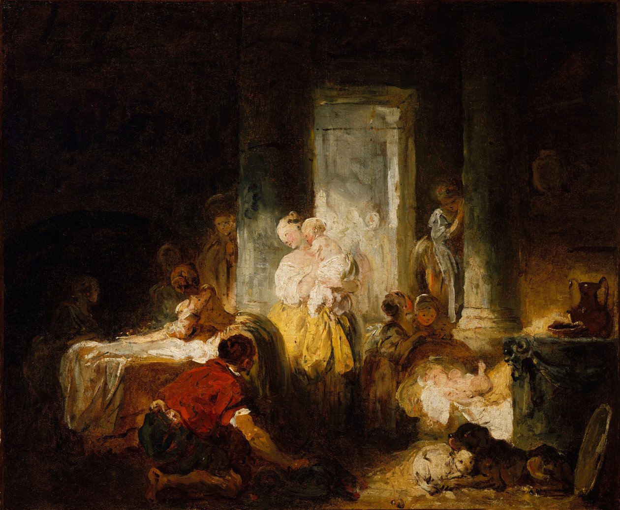 Den lykkelige moren av Jean Honore Fragonard