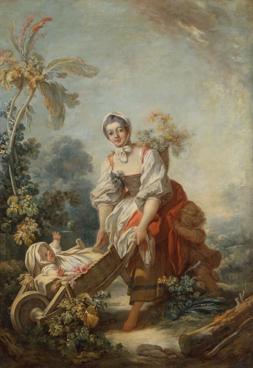 Moderskapets gleder av Jean Honore Fragonard