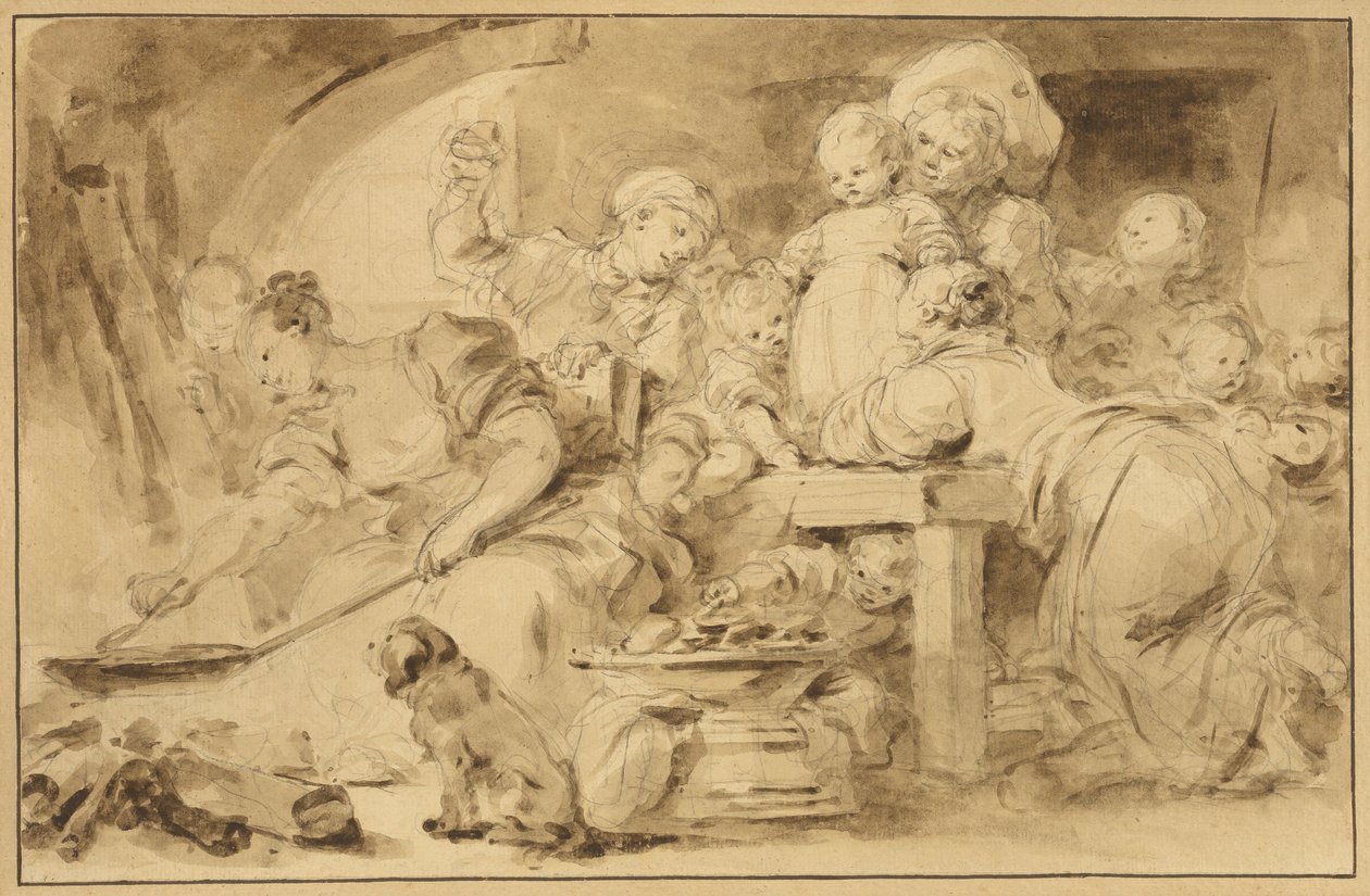 Pannekakemakeren av Jean Honore Fragonard