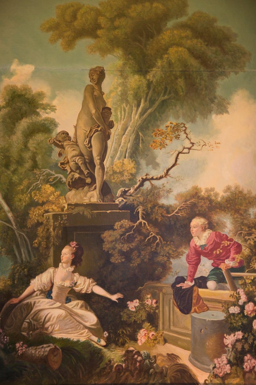 Kjærlighetens fremgang, møtet av Jean Honore Fragonard