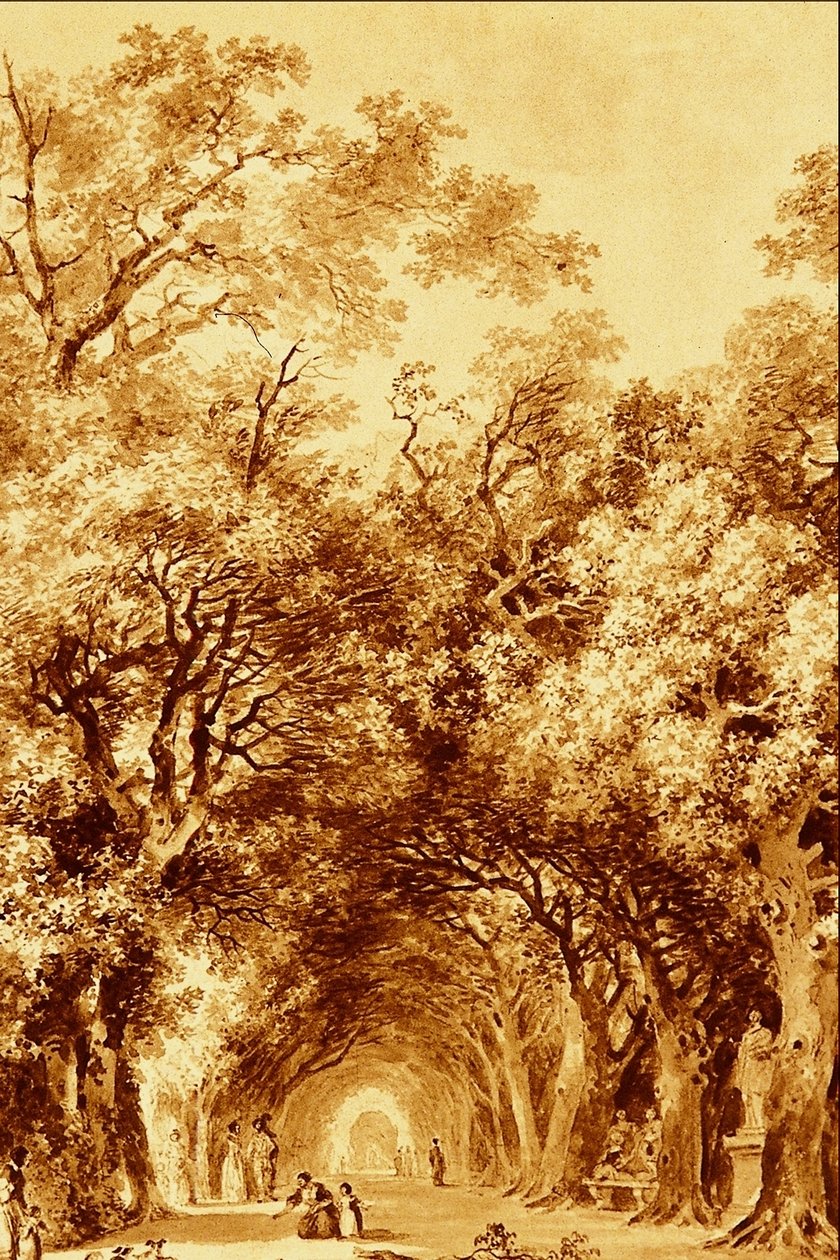 The Shady Walk av Jean Honore Fragonard